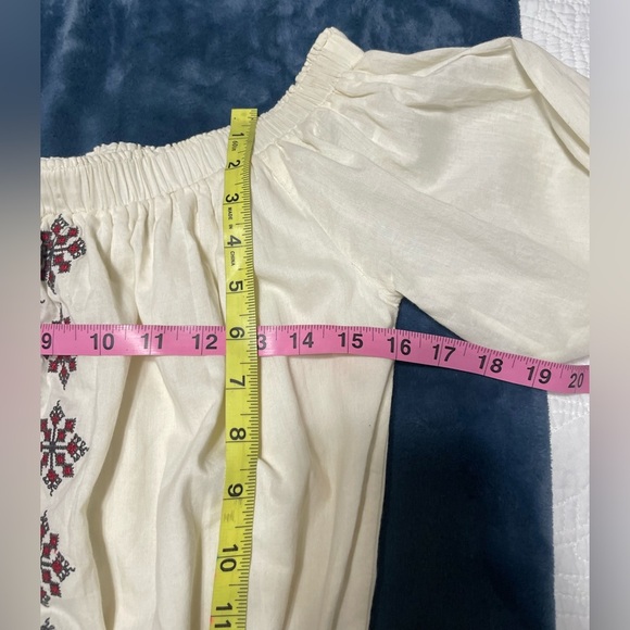 TULAROSA Marietta Off Shoulder Embroidered Dress XS - Picture 9 of 15
